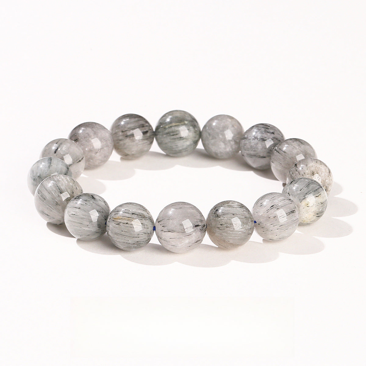 Natural Blue Rutilated Quart Crystal Bracelet