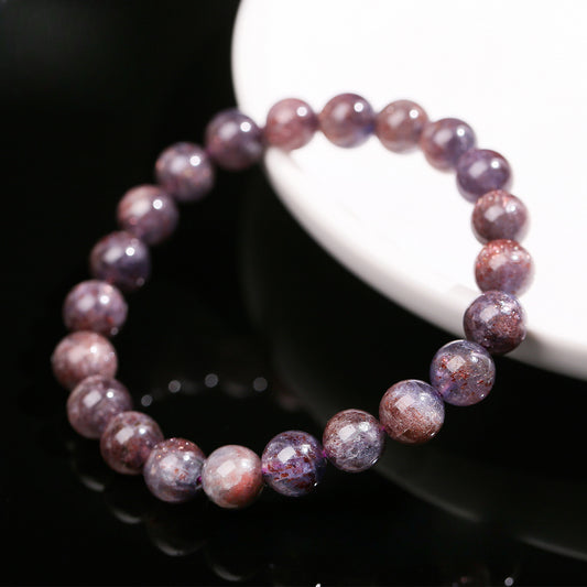 Buddha Life 7A Natural Blood Drop Cordierite Bracelet