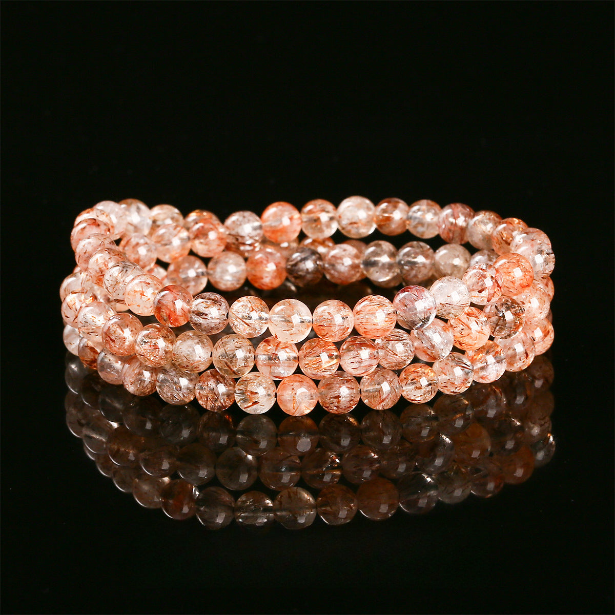 Natural Black Gold Crystal Bracelet for Men and Women