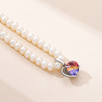 Pearl Necklace S925 Silver Baroque Necklace