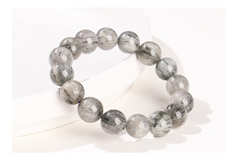 Natural Blue Rutilated Quart Crystal Bracelet