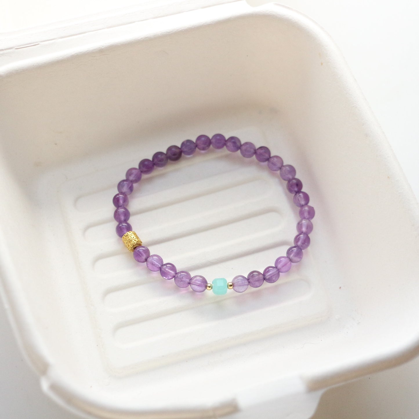 Buddha Life Amethyst Tianhe Stone Bracelet
