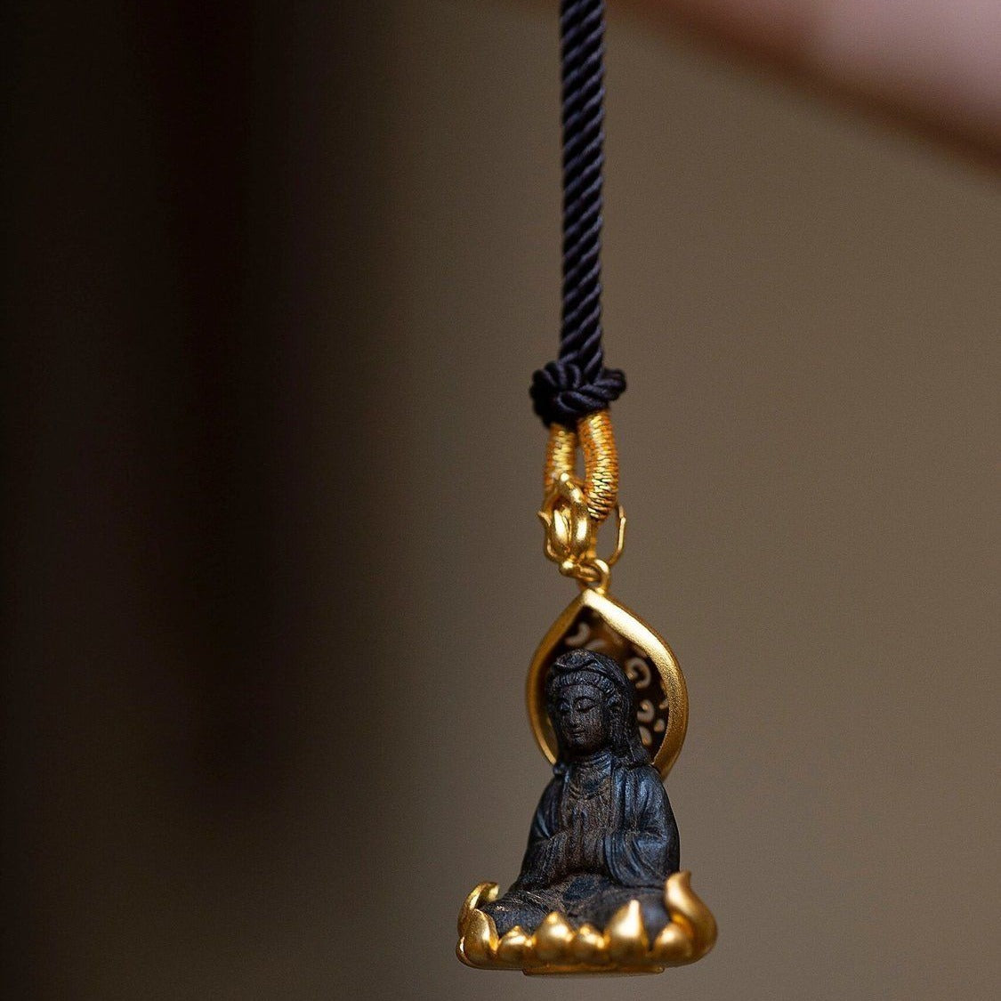 Buddha Life Copper Alloy Guanyin Safe and Sound Necklace