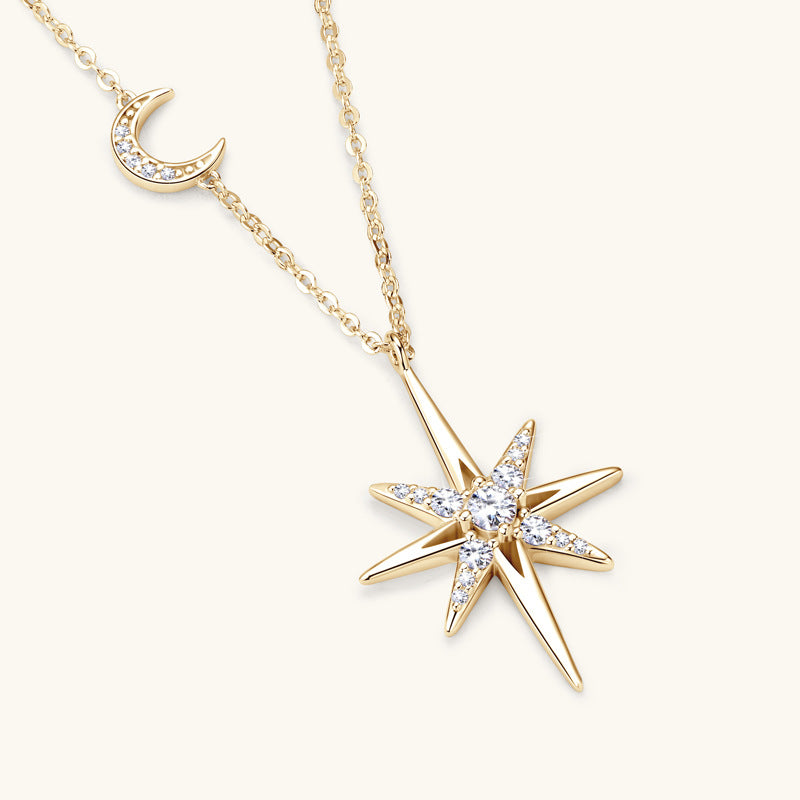 Octagram Moissanite Necklace
