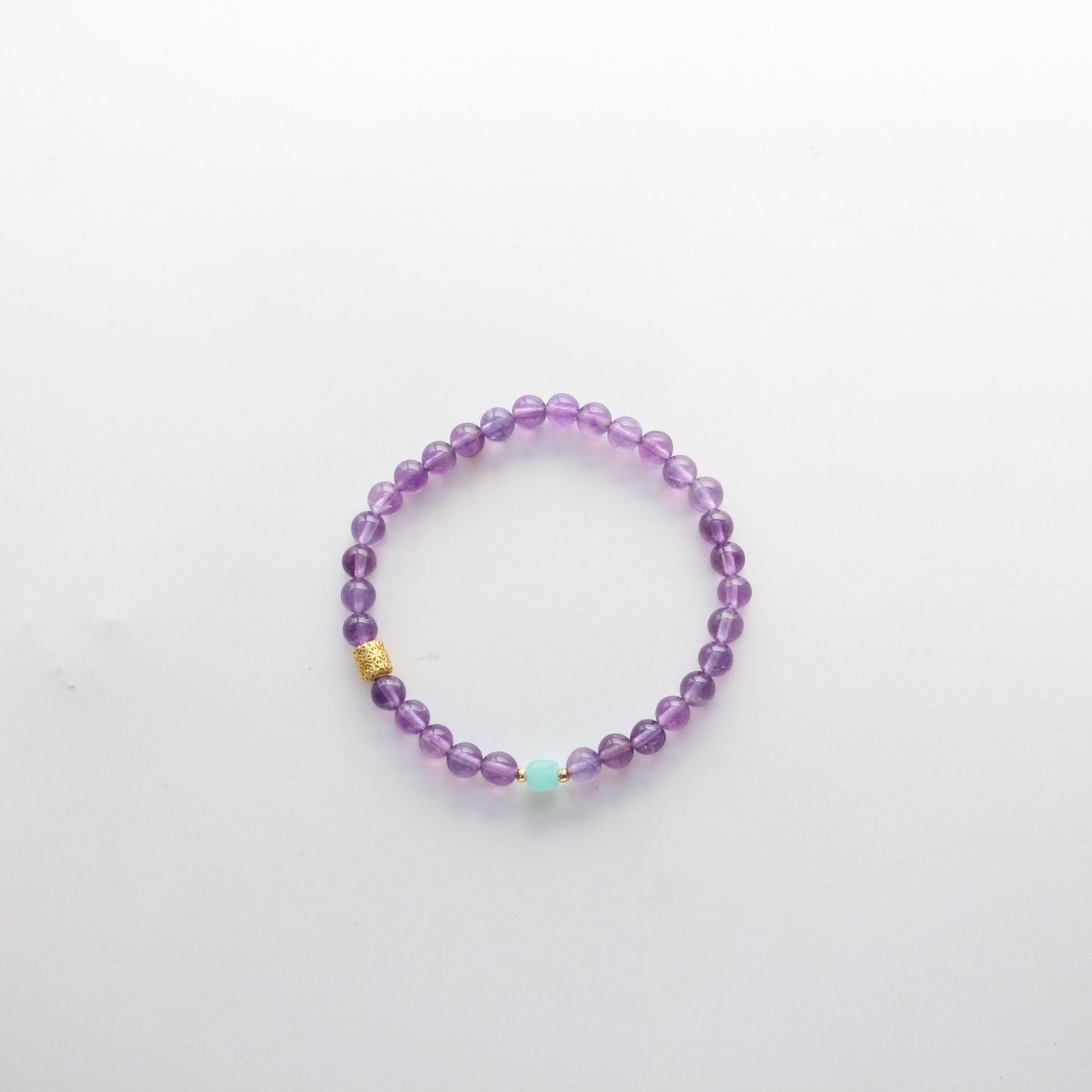 Buddha Life Amethyst Tianhe Stone Bracelet