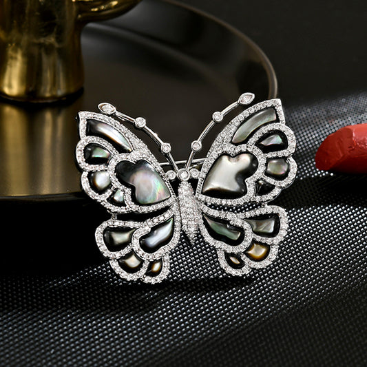 New Butterfly Love Butterfly Brooch High Suit Versatile Style Women's Niche Corsage Pin