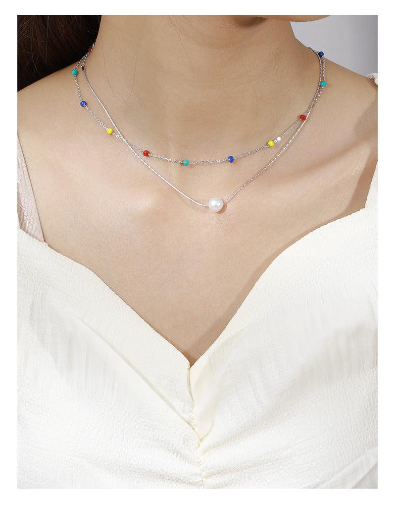 S925 Sterling Silver Baroque Pearl Necklace