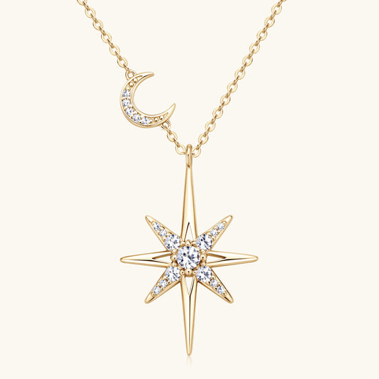 Buddha Life Octagram Moissanite Necklace