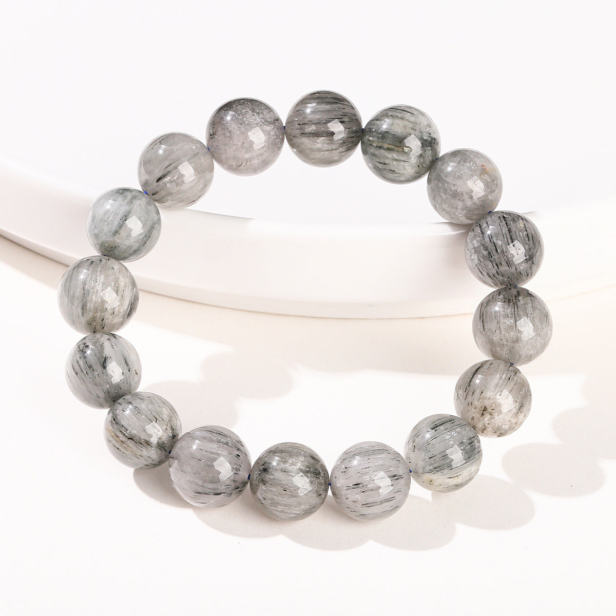 Natural Blue Rutilated Quart Crystal Bracelet