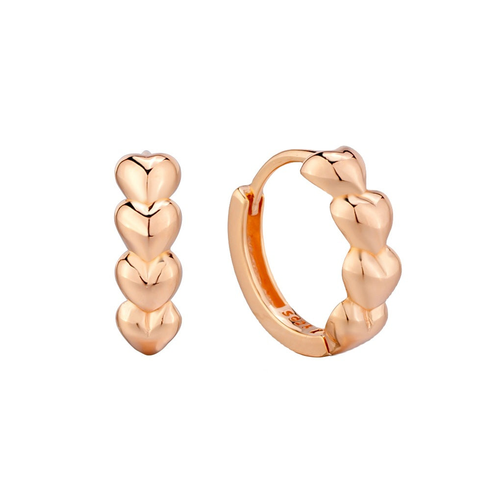 Dapaza 925 Sterling Silver Love Circle Earrings
