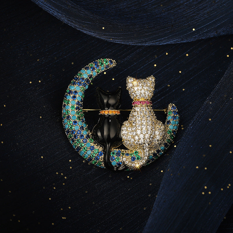 Cartoon Cat Brooch
