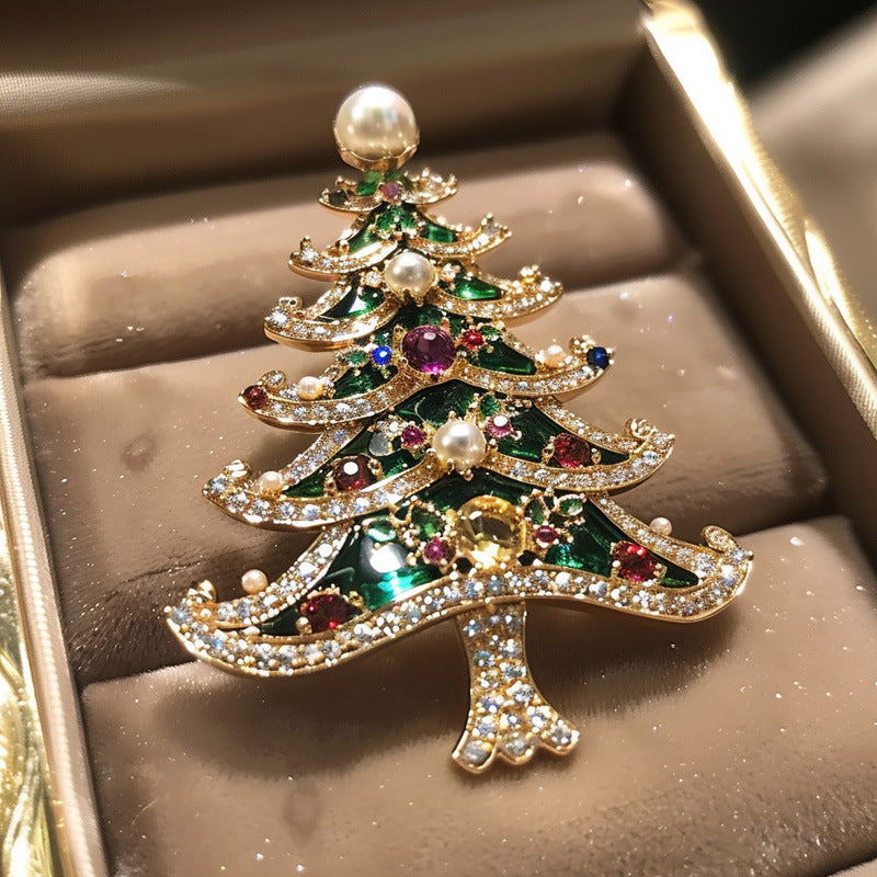 Pearl Christmas Tree Corsage