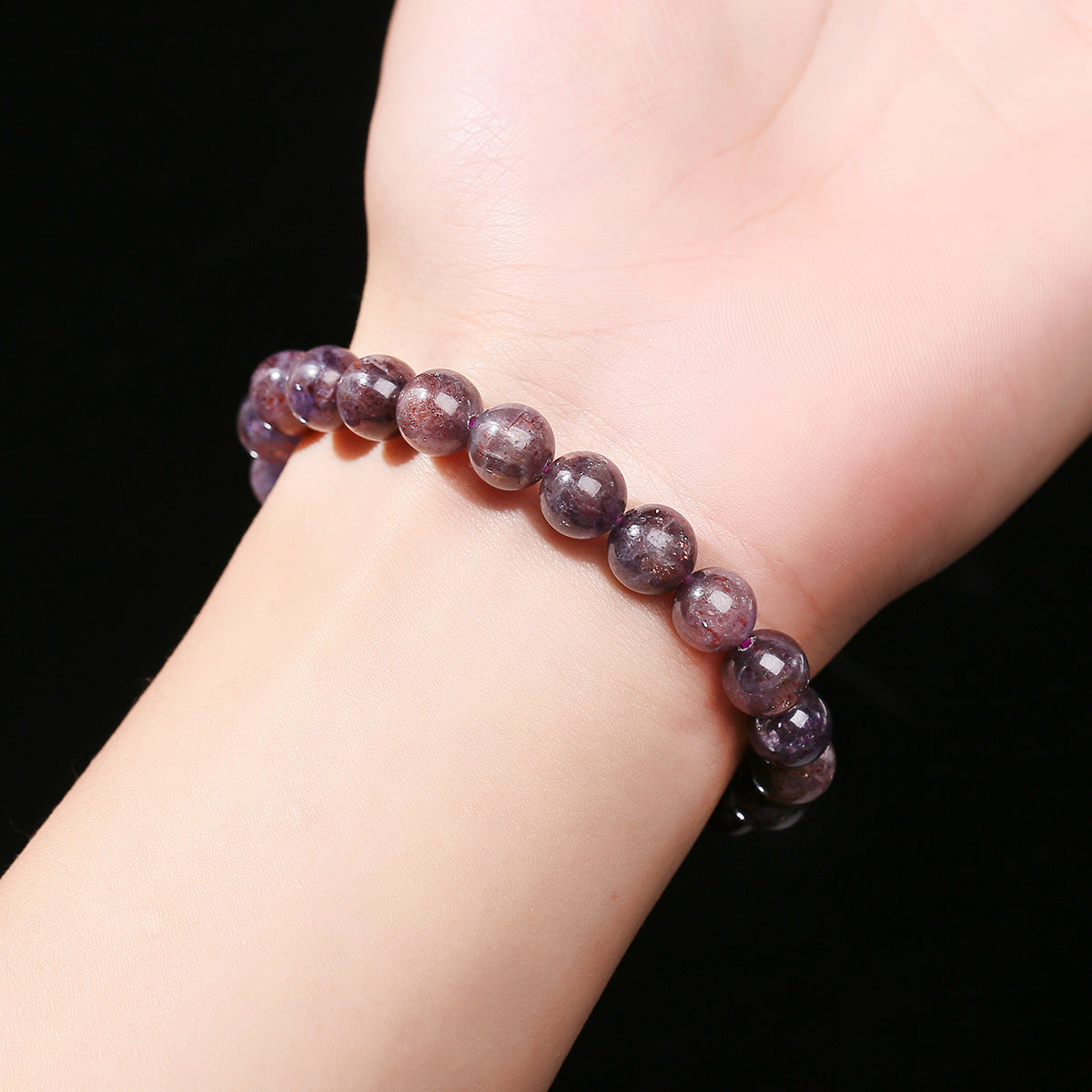 Buddha Life 7A Natural Blood Drop Cordierite Bracelet