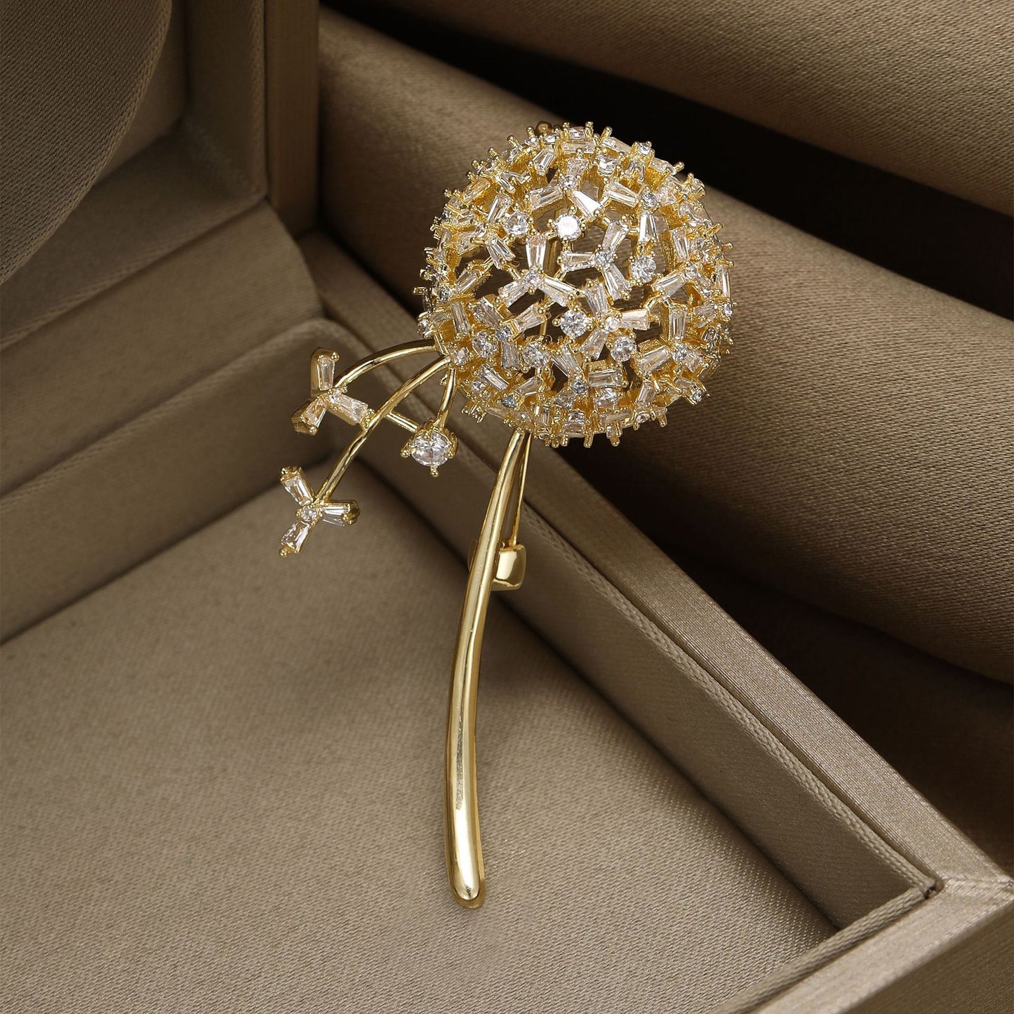 Delicate Dandelion Brooch