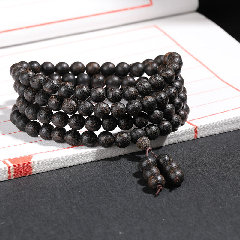 Natural Agarwood Barrel Beads Multi-circle Buddha Beads Men's and Women's Models