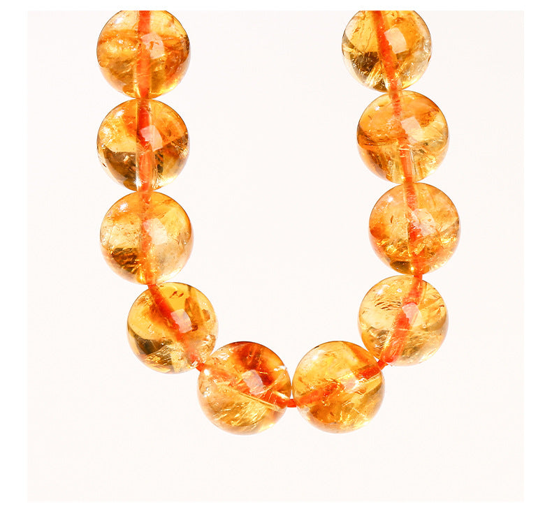 7A-A Natural Yellow Crystal Bracelet