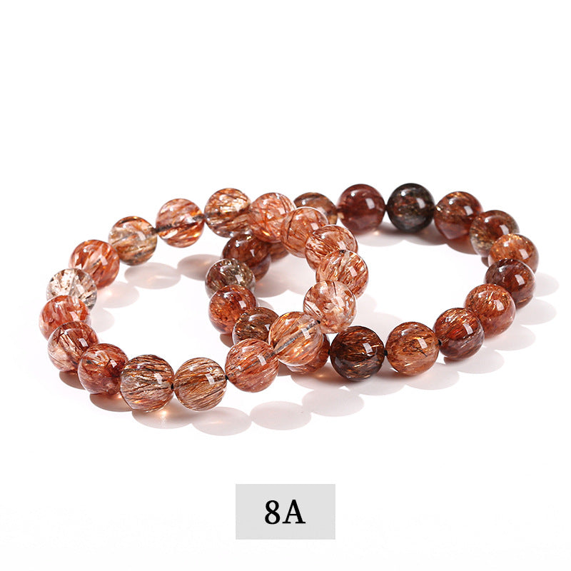 Natural Black Gold Crystal Bracelet for Men and Women