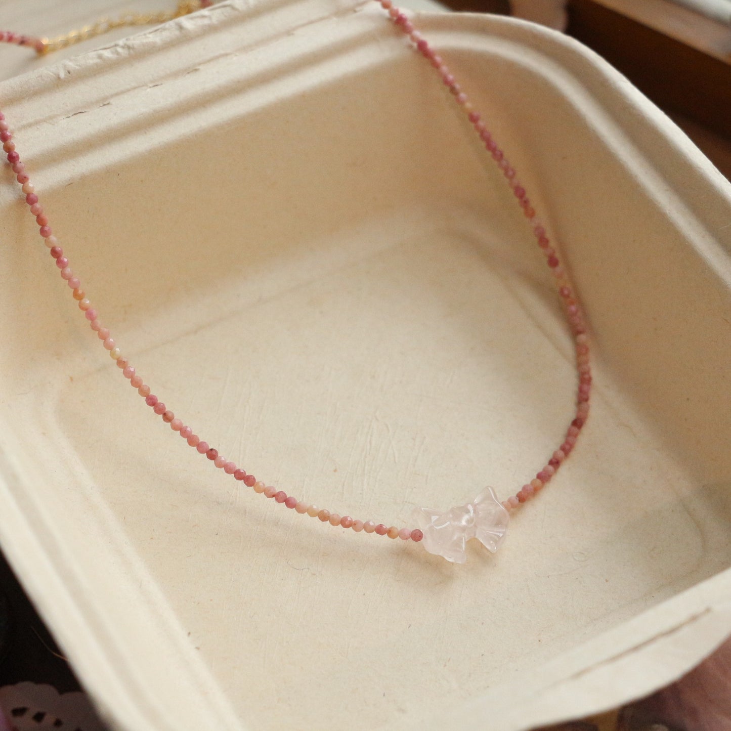 Buddha Life Water Lily Series Red Pink Pearl Necklace Bracelet Ring