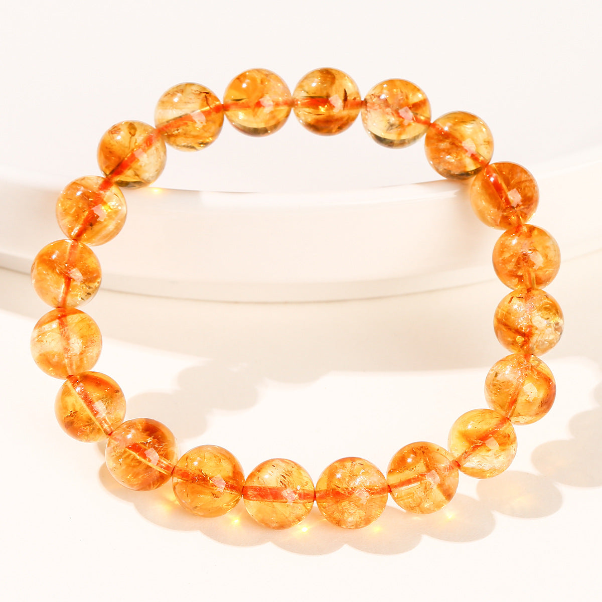 7A-A Natural Yellow Crystal Bracelet