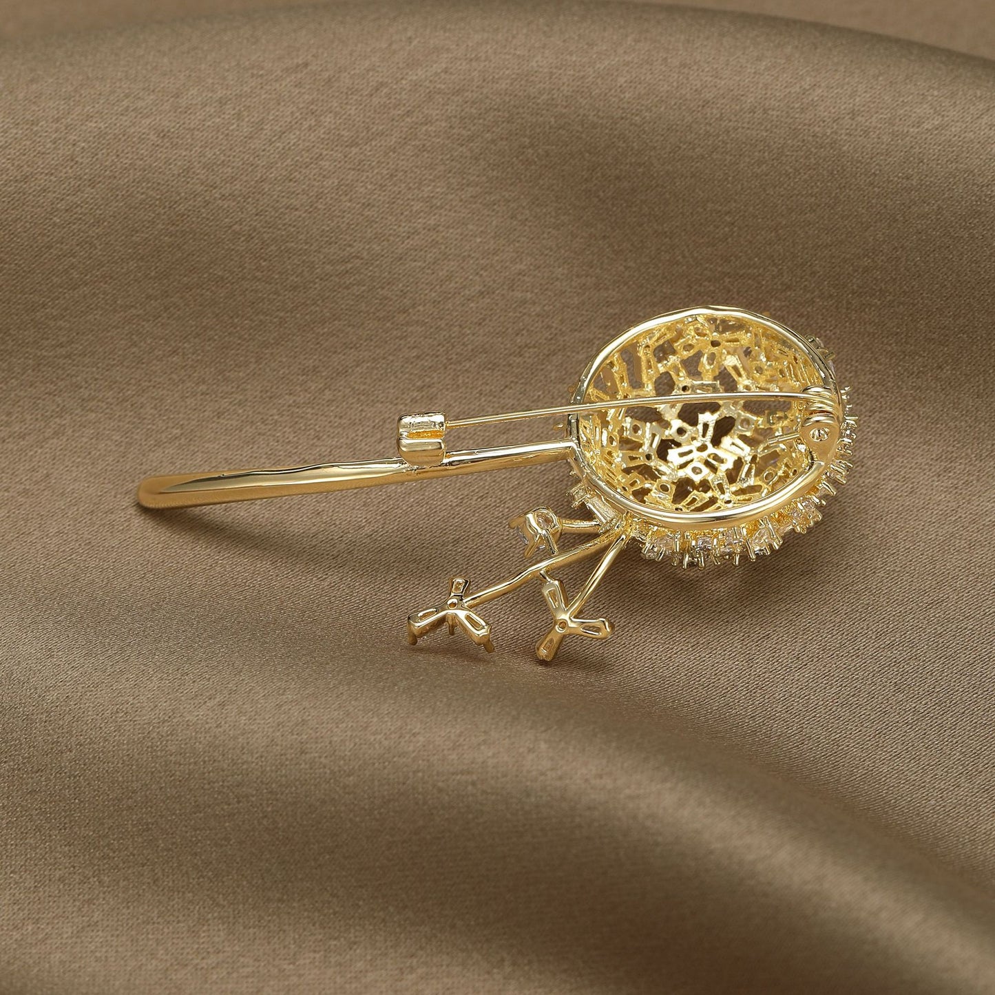 Delicate Dandelion Brooch
