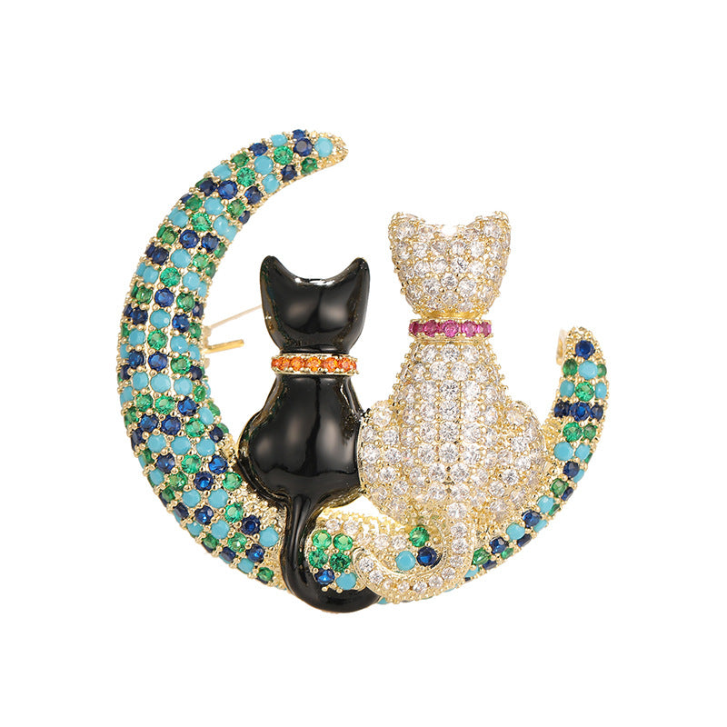 Cartoon Cat Brooch