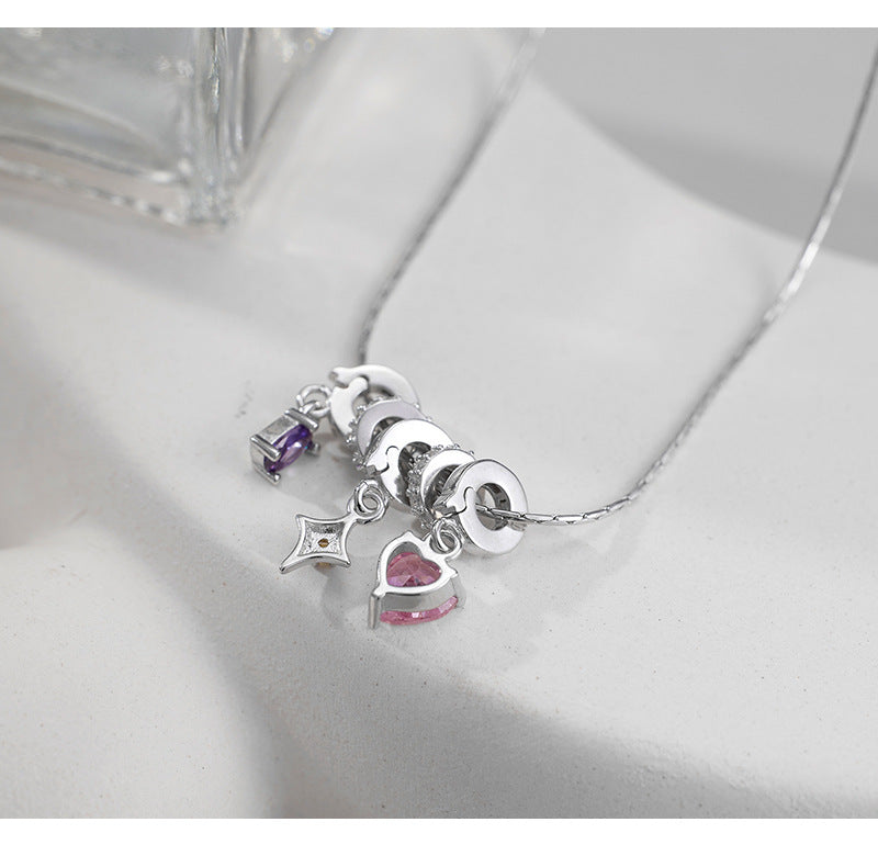 S925 Sterling Silver Dopamine Astral Love Necklace