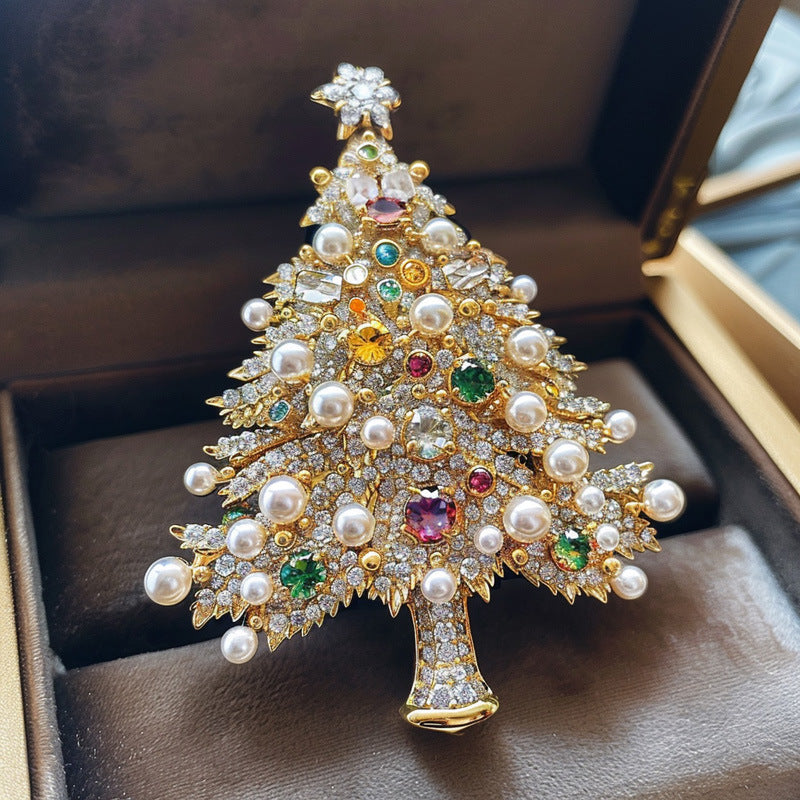 Pearl Christmas Tree Corsage