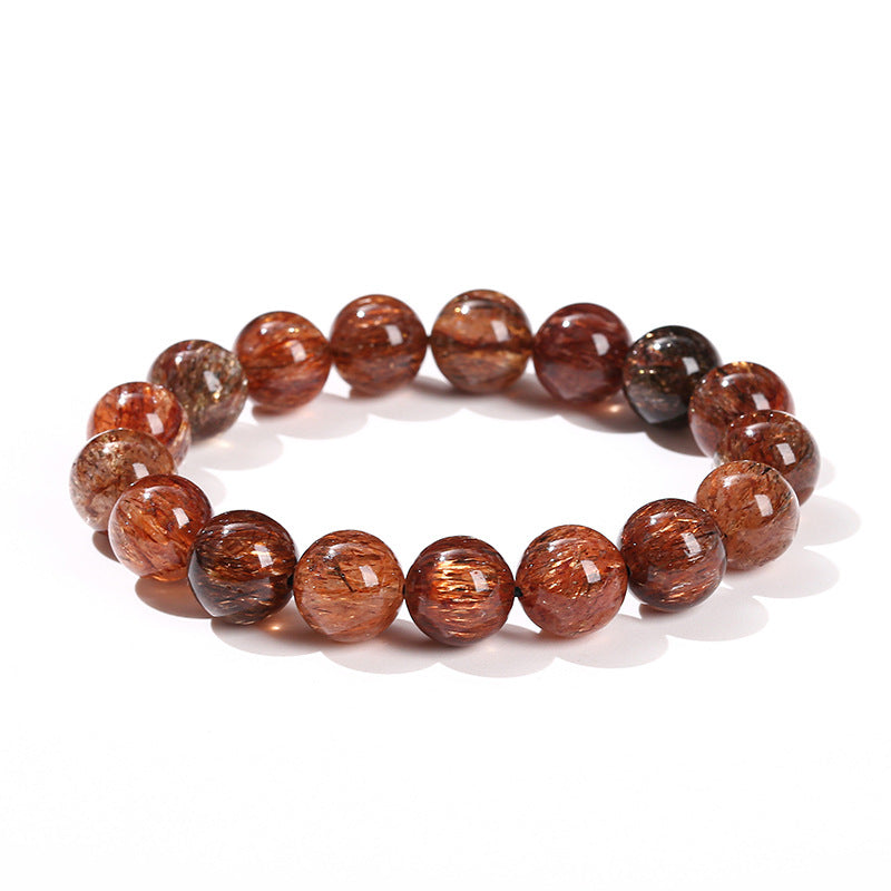 Natural Black Gold Crystal Bracelet for Men and Women