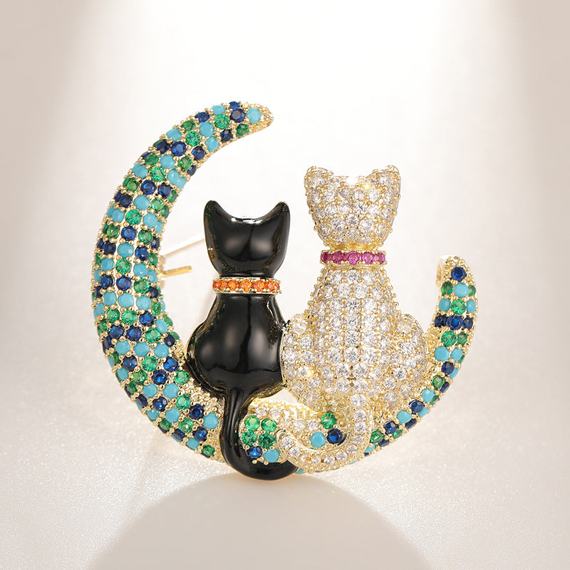 Cartoon Cat Brooch