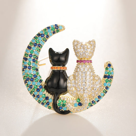 Cartoon Cat Brooch