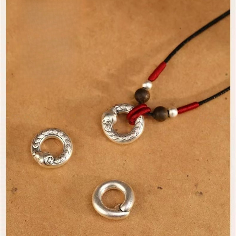 Buddha Life 999 Silver Zodiac Snake Necklace