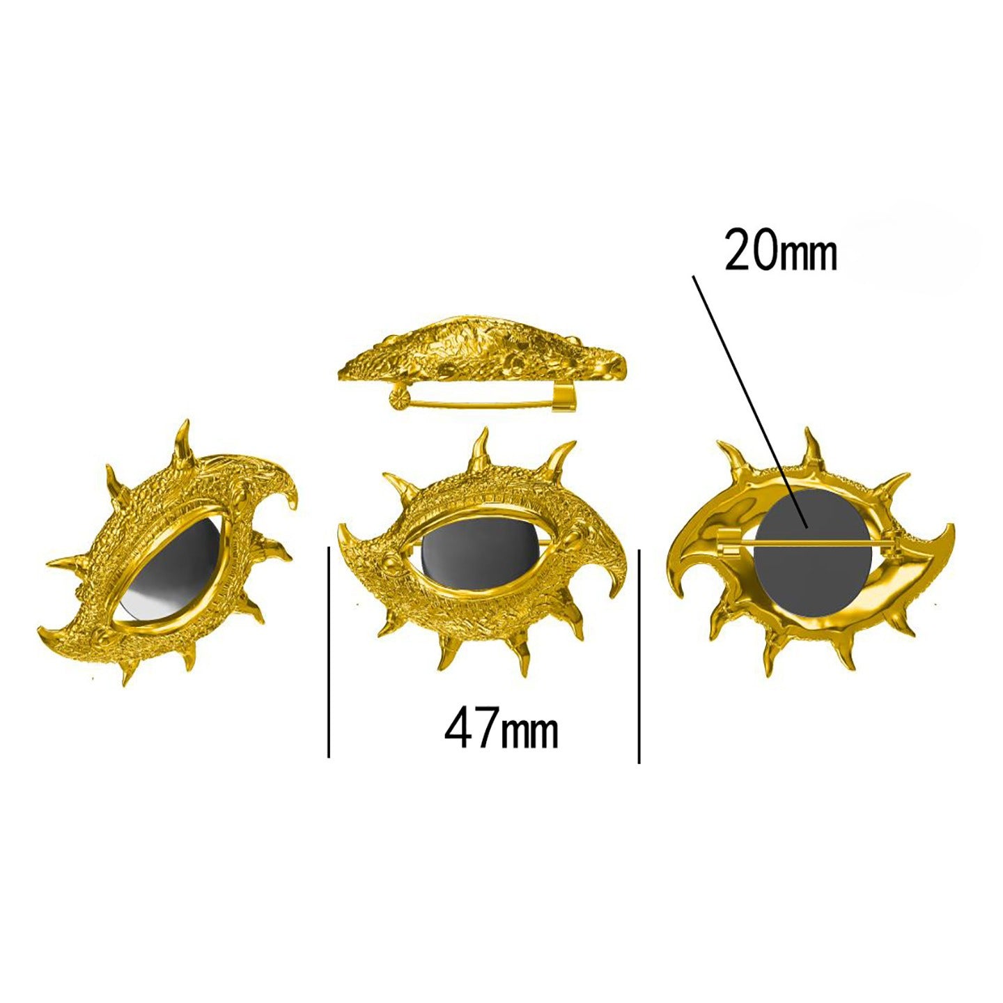 Original Design Eye Brooch, Fashionable Personality Fashion Suit Accessories