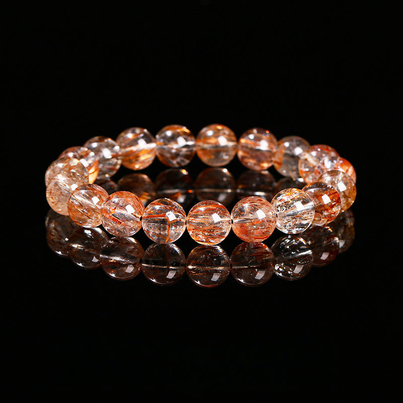 Natural Black Gold Crystal Bracelet for Men and Women