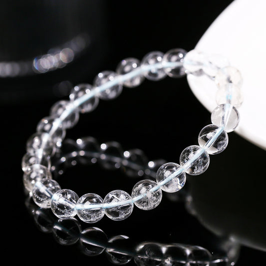 Buddha Life 2A Natural Asestor White Crystal Bracelet