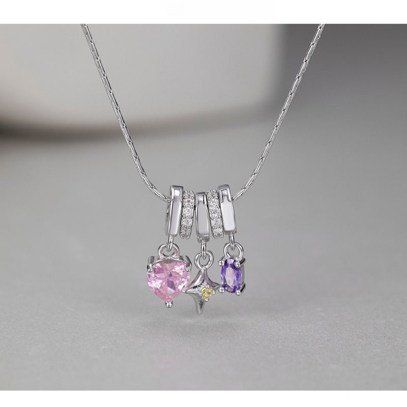 S925 Sterling Silver Dopamine Astral Love Necklace