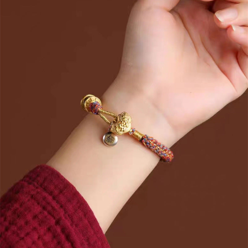 Buddha Life Zodiac Natal Buddha Woven Hand Rope Ping An Natal Year Bracelet