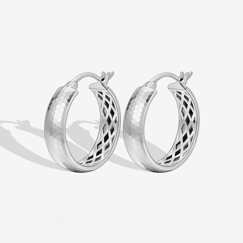 S925 Sterling Silver Ring Ear Buckle