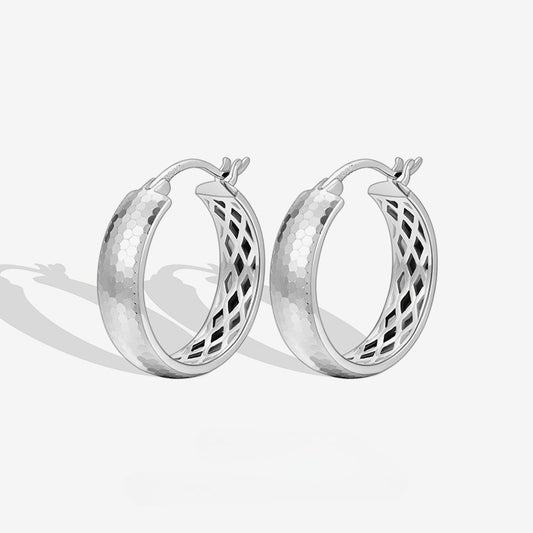 S925 Sterling Silver Ring Ear Buckle