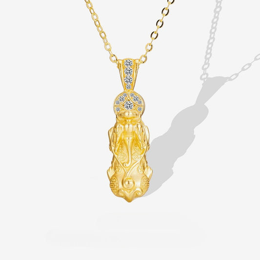 S925 Sterling Silver Pixiu Chinese Design Necklace
