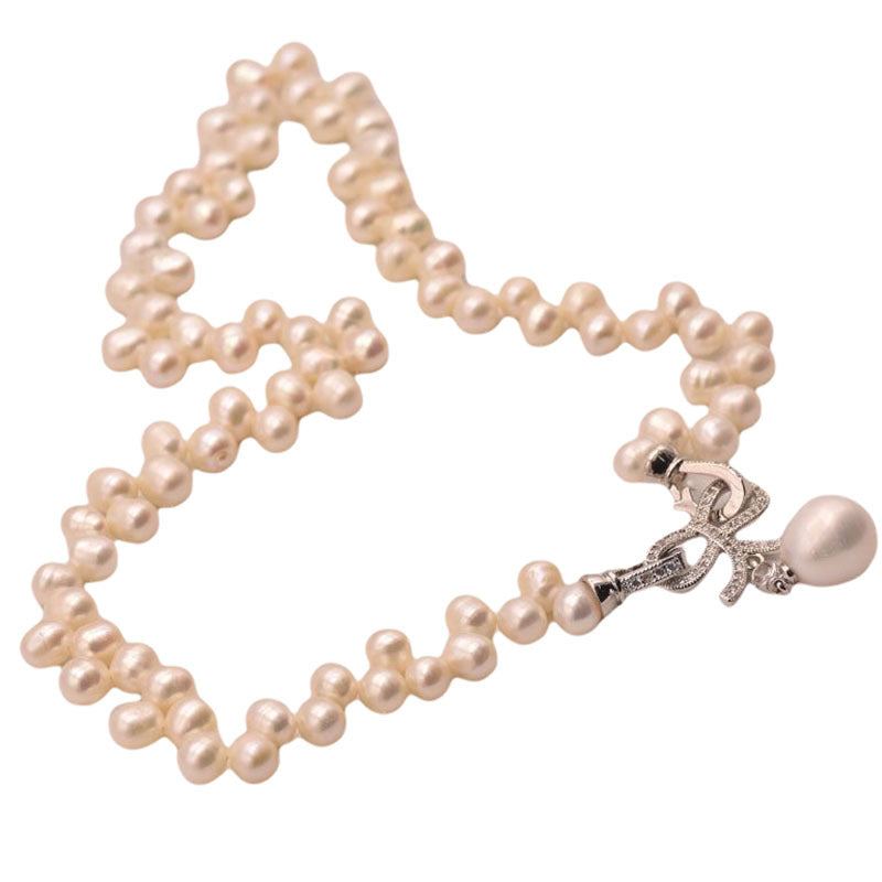 Natural Pearl Necklace Vintage Pearl Jewelry