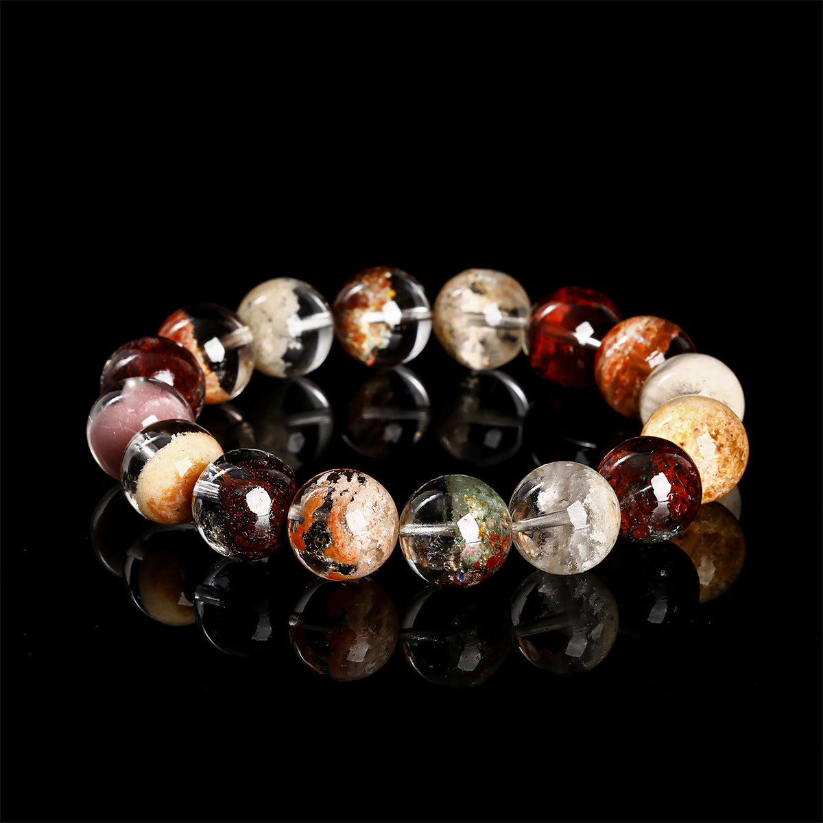 Buddha Life 7A/8A Natural Ice Transparent Ghost Crystal Bracelet