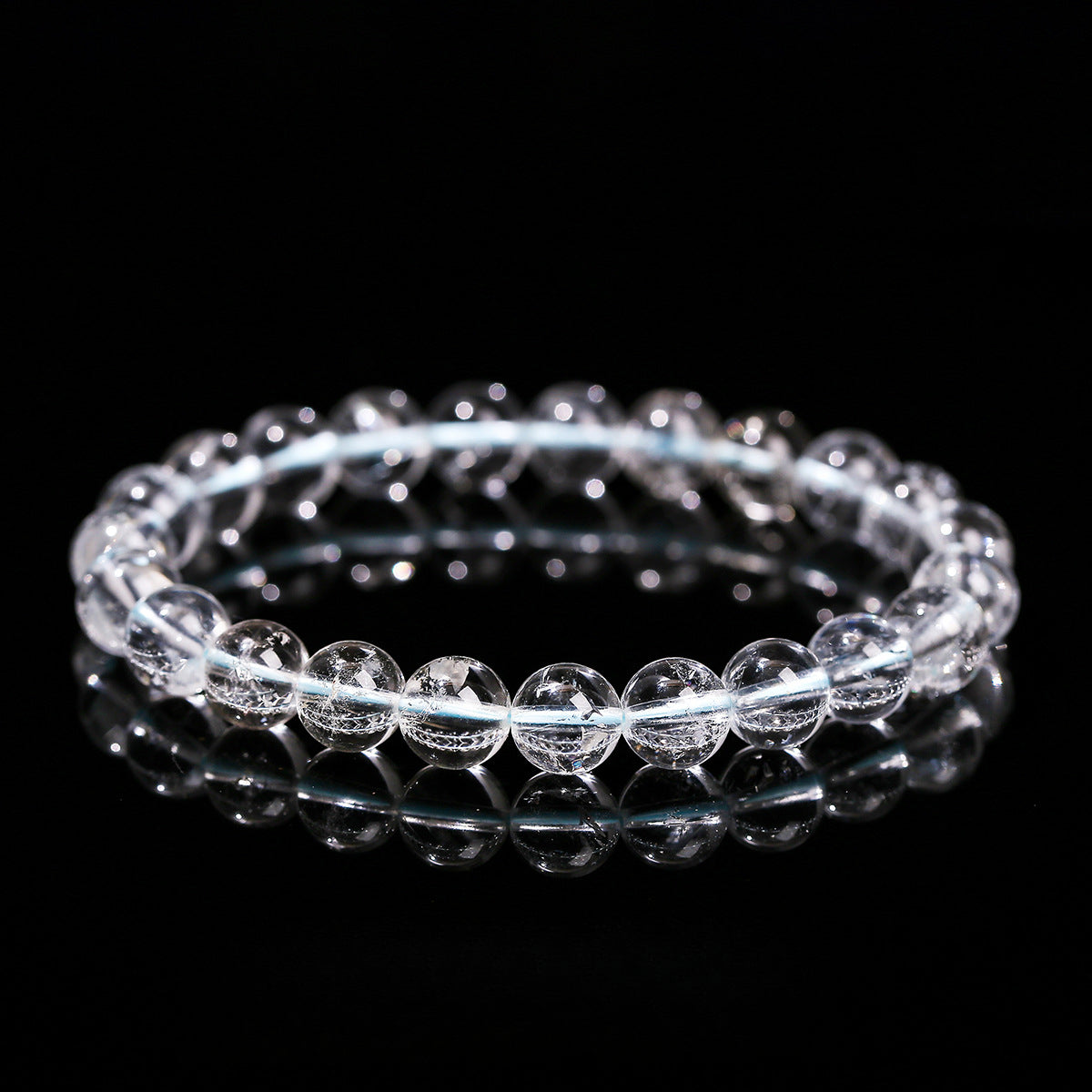 Buddha Life 2A Natural Asestor White Crystal Bracelet