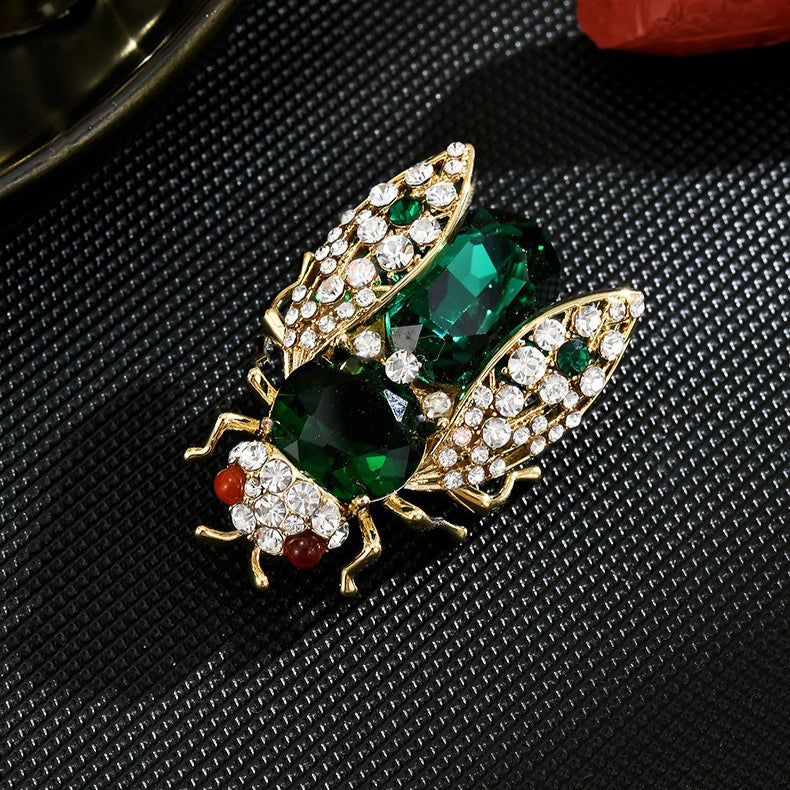 Golden Cicada Brooch Insect Pin Corsage