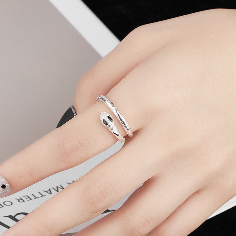 Dapaza's New S925 Sterling Silver Serpentine Zircon Ring