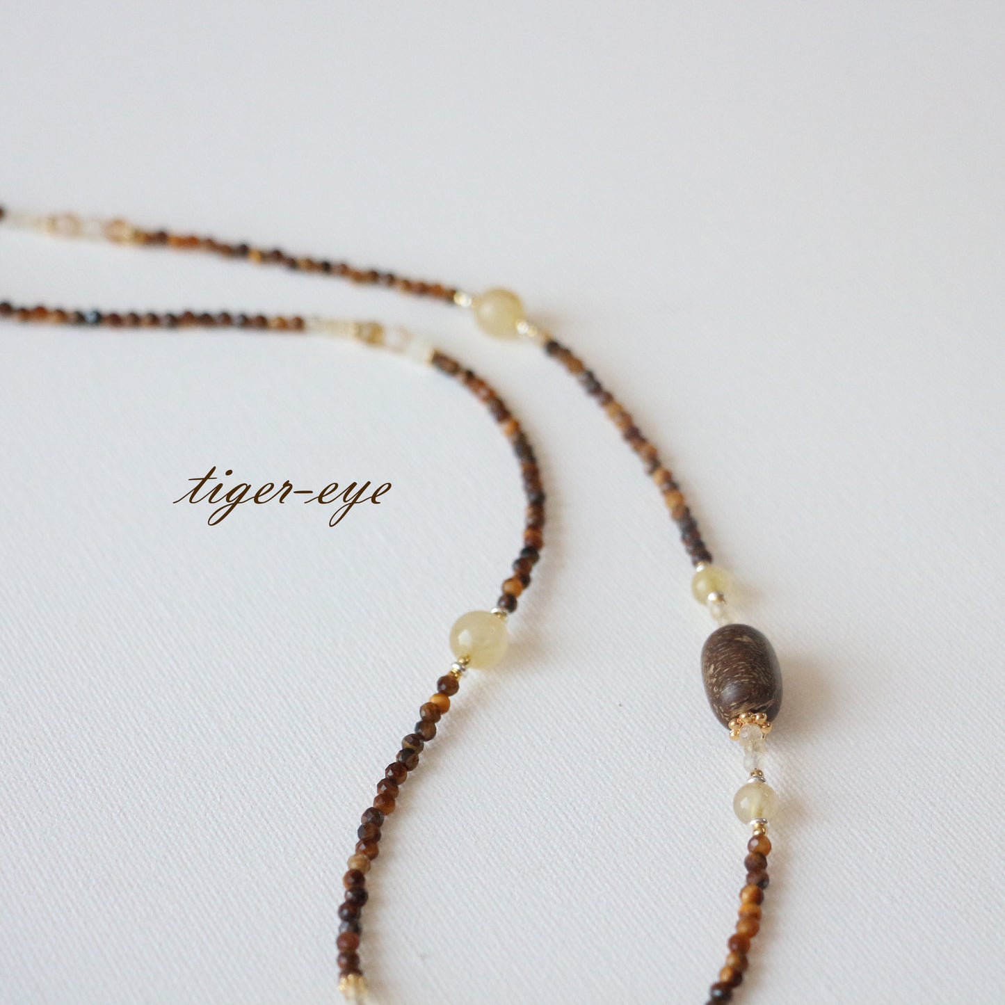 Maillard Vintage Necklace Tiger's Eye Beaded Bracelet Ring