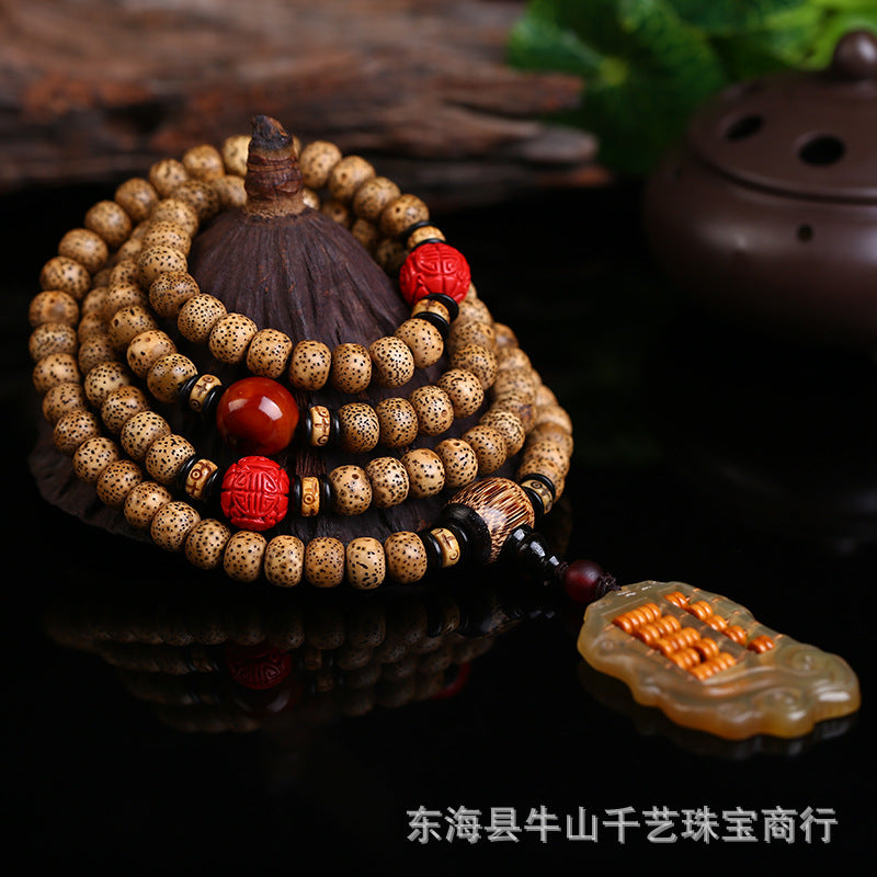 Buddha Life  Star Moon Bodhi Seeds Emerald Multi-circle 108 Bracelets