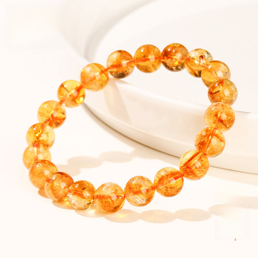 7A-A Natural Yellow Crystal Bracelet