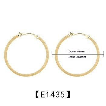 New 925 Sterling Silver Earrings Matte Circle Stud Earrings