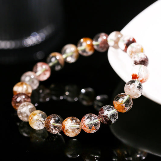 7A/8A Natural Ice Transparent Ghost Crystal Bracelet