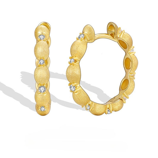 925 Sterling Silver Zircon Earrings Women's  Earrings